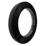 Ocelová vázací páska - černě lakovaná, balící vinutí, 16 mm